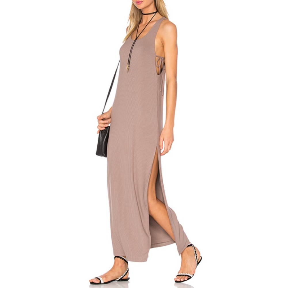 Privacy Please Peale Side-Tie Maxi Dress